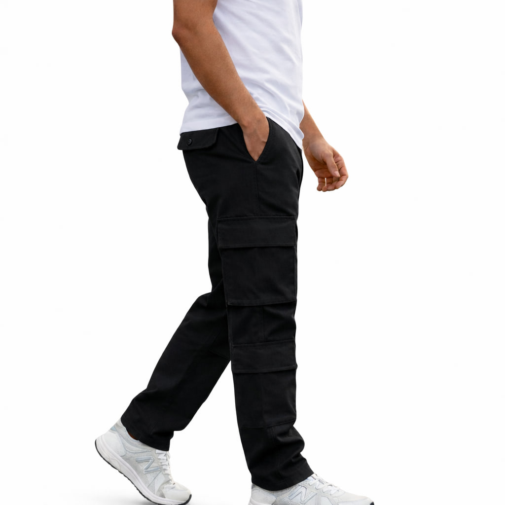 شلوار بنگال کارگو مردانه مدل HAMED-مشکی